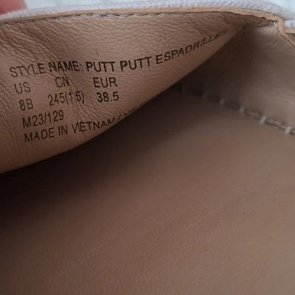 Kate Spade Putt Putt Espadrilles Womens Size 8 - Picture 5 of 6